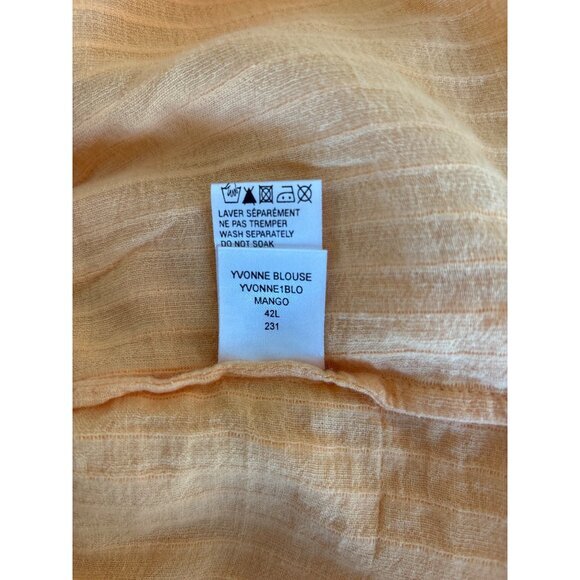 Antik Batik Yvonne Blouse Large Top Mango Victorian-inspired Puffy Sleeves Ruffl - Picture 13 of 13